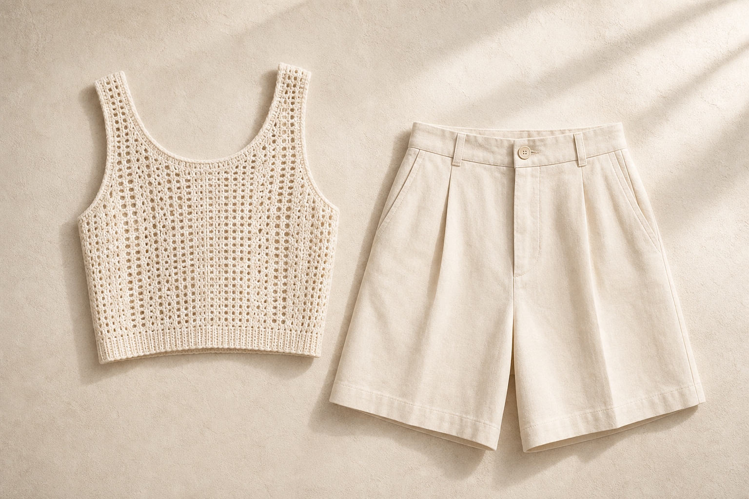Ensemble Crochet Top et Bermuda Muse