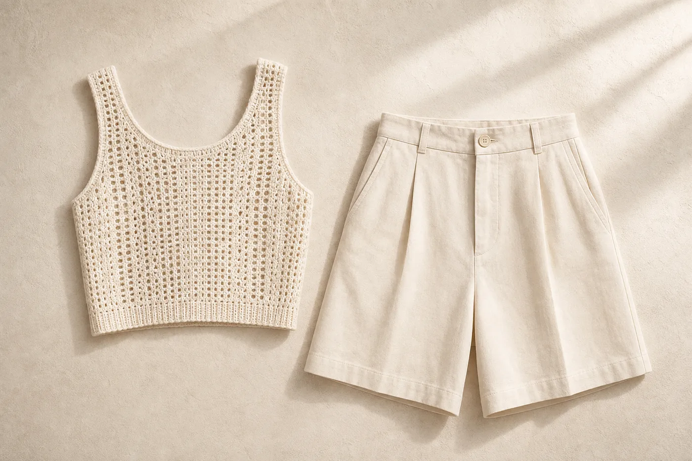 Ensemble Crochet Top et Bermuda Muse
