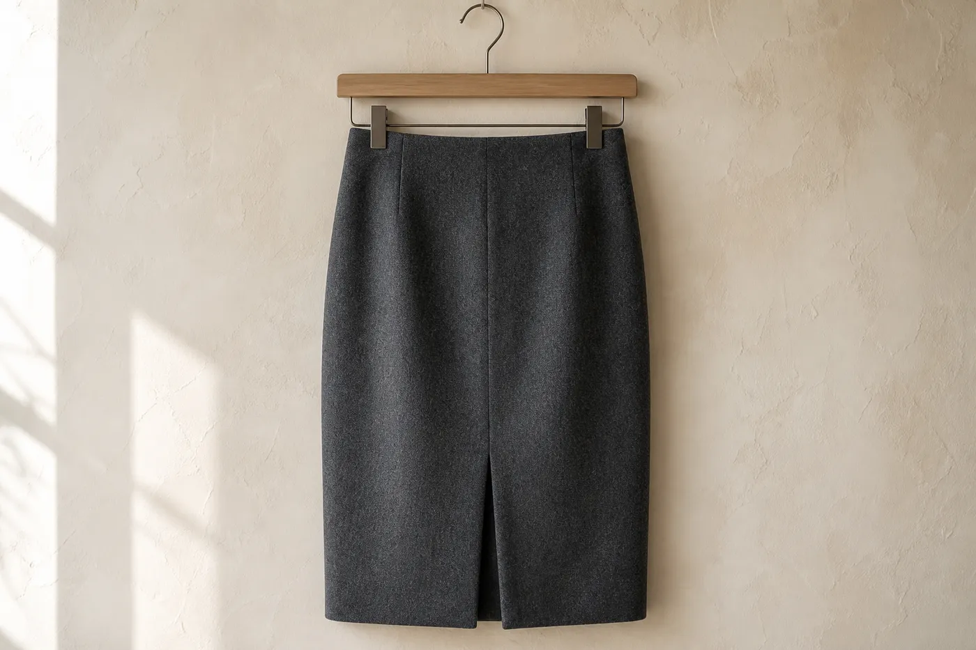 Jupe Crayon en Laine Muse