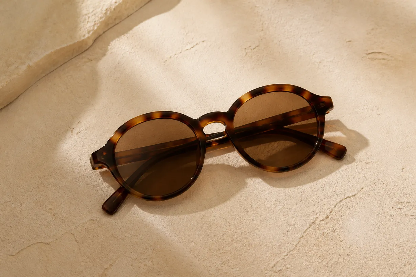 Iconique Lunettes de Soleil Rondes
