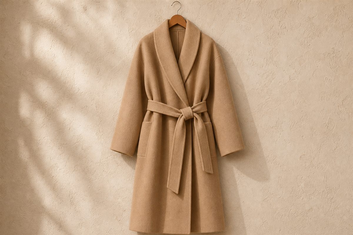 Manteau Peignoir Oversize Ceinturé Signature