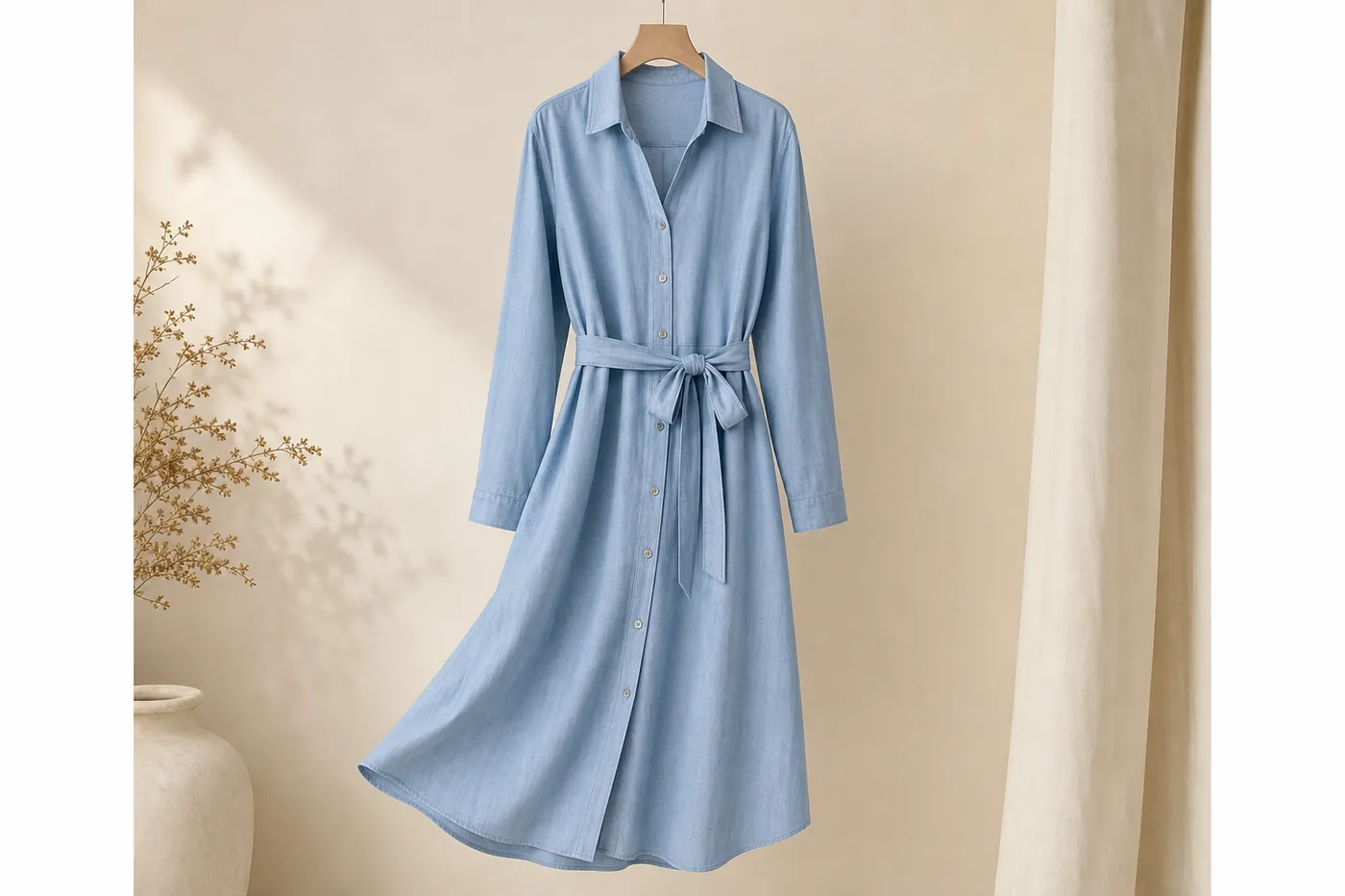 Robe Chemise en Coton — Iconique